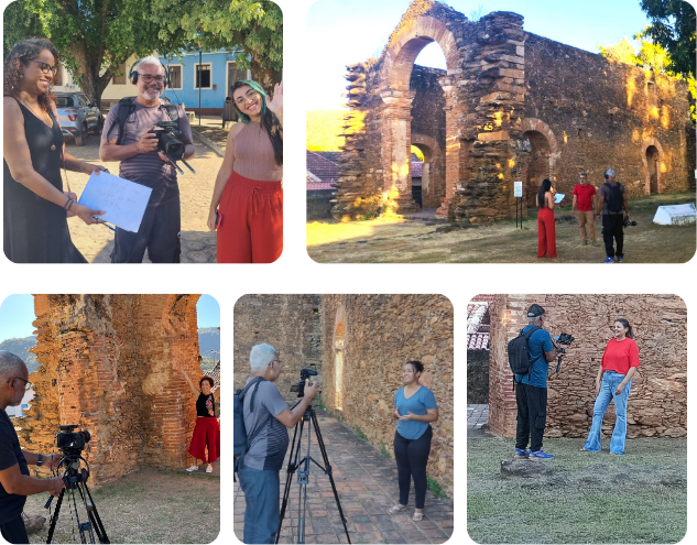 Captação de vídeo e entrevistas